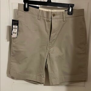 Ralph Lauren Tan Flat Front Shorts